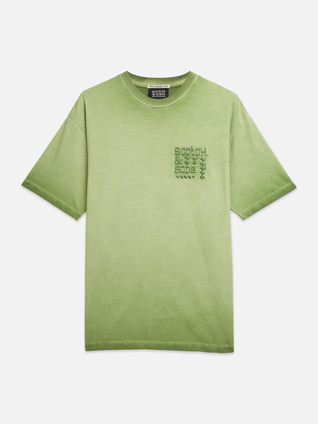 SCOTCH & SODA Artwork Relaxed T-Shirt Garden Green